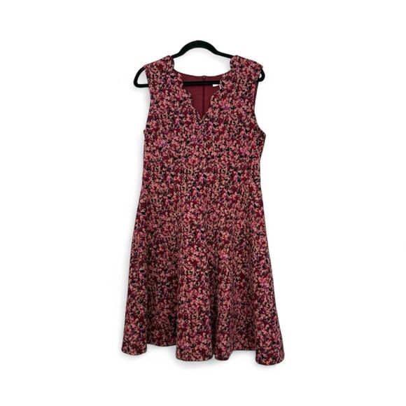 Stitch Fix Dresses & Skirts - Wisp Stitch Fix Fit and Flare‎ Knit Dress Sleeveless V-Neck Women's Size 12 NWOT